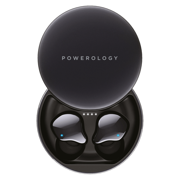 هدفون بلوتوثی پاورولوژی مدل PRIMO TRUE WIRELESS BUDS رنگ مشکی